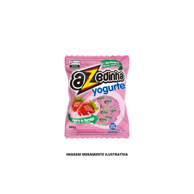 BALA MASTIGAVEL AZEDINHA YOGURT MORANGO RICLAN 500G